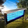 Powerful Large Solar Bug Zapper Outdoor for 4000 sq.ft, Rechargeable Mosquito Zapper with High Powered, Waterproof Solar Bug Zapper for Patio Garden, Backyard, RV, Camping with 18W Solar Panel