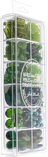 Miniatura 3 de Cuentas de vidrio checo con formas y tamaños surtidos 200gms - The Tienda