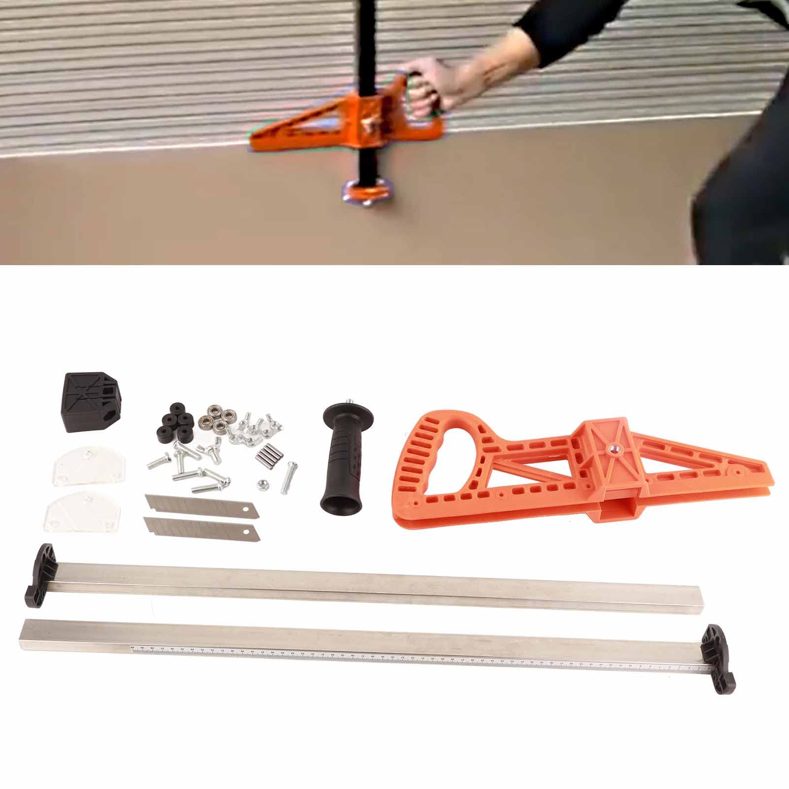 NDNCZDHC Drywall Cutting Tool, Stainless Steel Manual Drywall Cutter, 2-60cm Double Sided Blade Gypsum Board Cutter