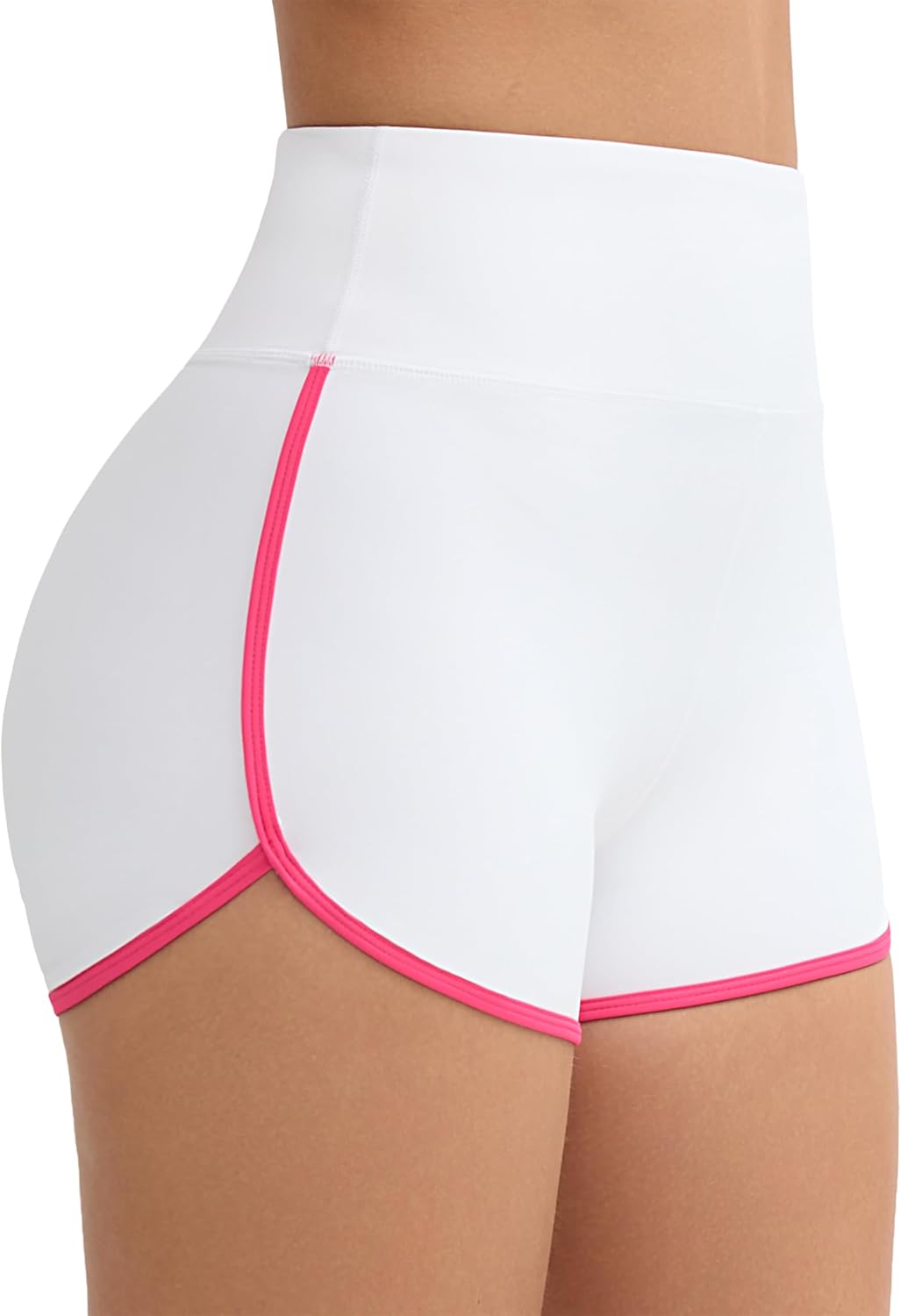 THE GYM PEOPLE Women's High Waist Workout Shorts Breathable Dolphin Split Elastic Lounge Yoga Shorts - Image 4