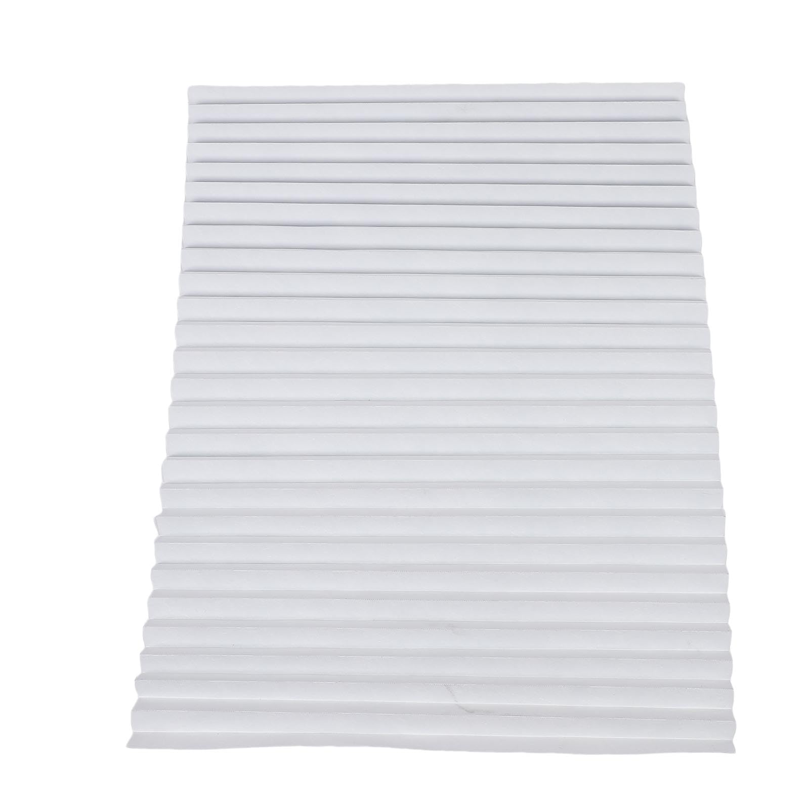 Store plissé pour Camping-Car, Fermeture Tactile Efficace, Stores Plissés avec Non tissé Robuste, sans Perçage, Facile à Enlever, Idéal pour Remorque de Voyage et Camping-Car (White)