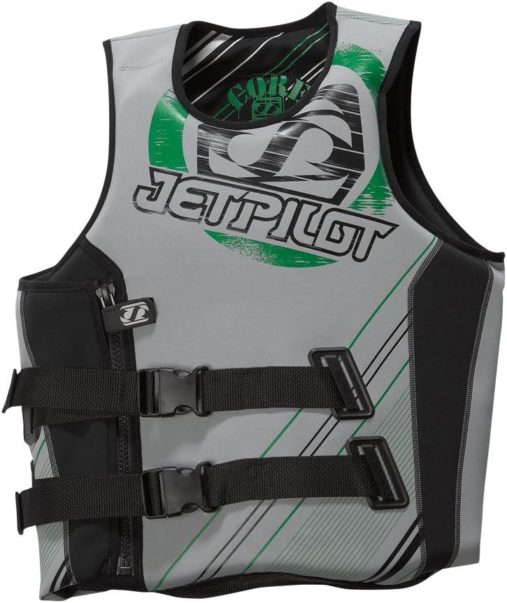 Jet Pilot Neoprene Core S/E Neo Vest (Silver, Medium)