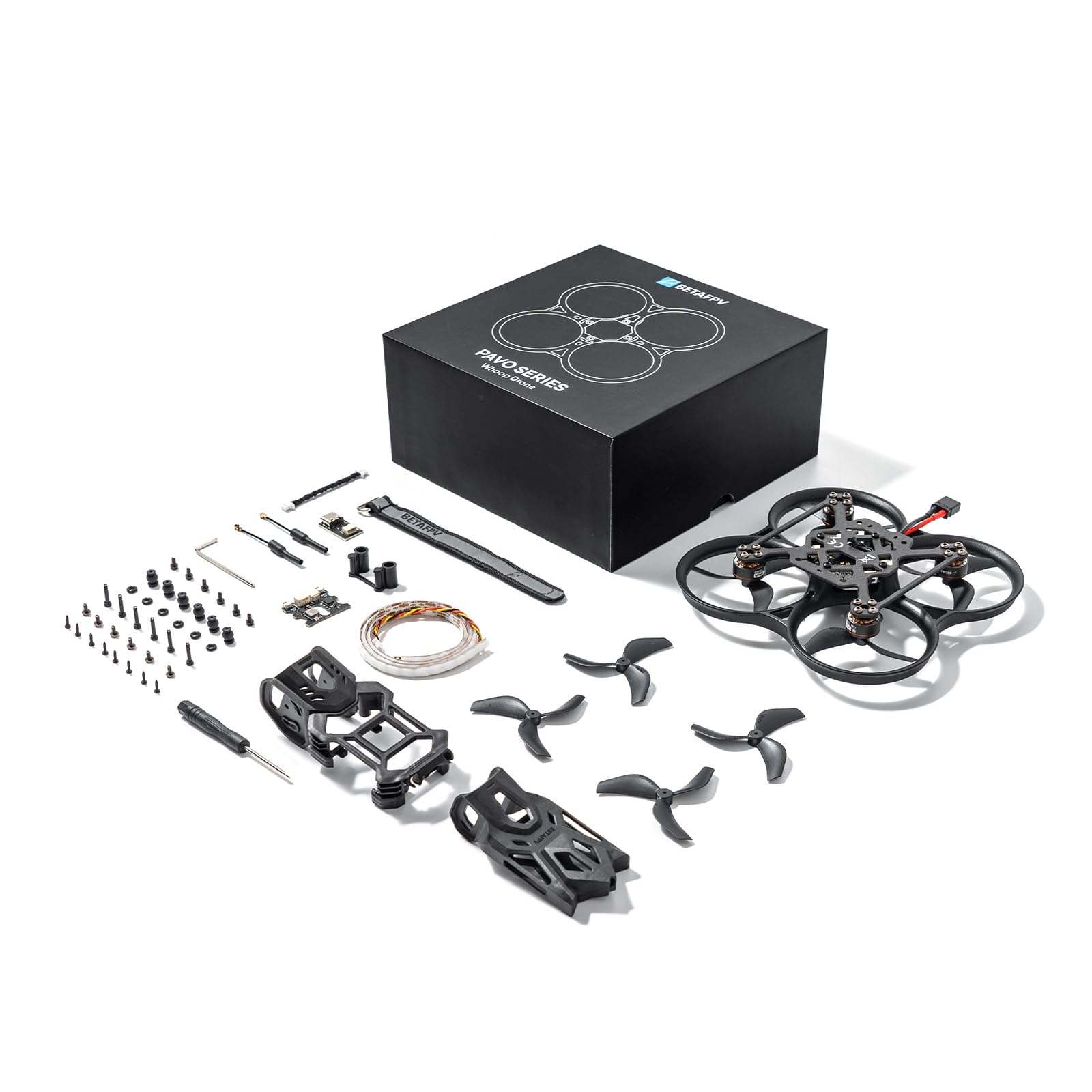 BETAFPV Pavo20 Pro II Brushless Whoop Quadcopter Compatible O4 Air Unit Pro F4 2-3S 20A AIO FC LAVA 1104 7200KV Motors COB LED Strip FPV Freestyle