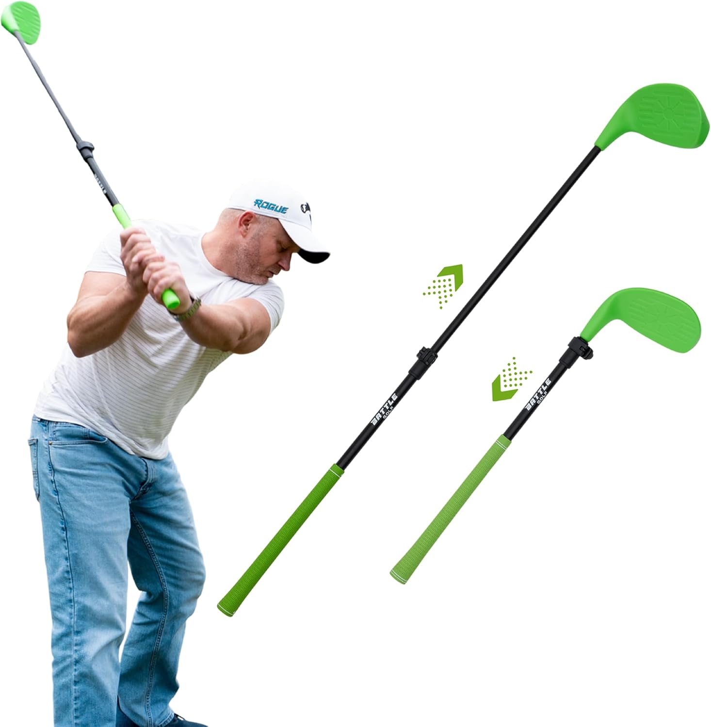 Telescopic Club The Adjustable Length Golf Club for Kids & Adults (46–83cm)