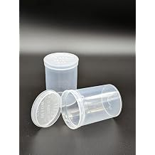 30 Drams 150 pcs/Box Pop Top Containers vials, Herbs & Medicine Container, Squeeze containers Color Clear