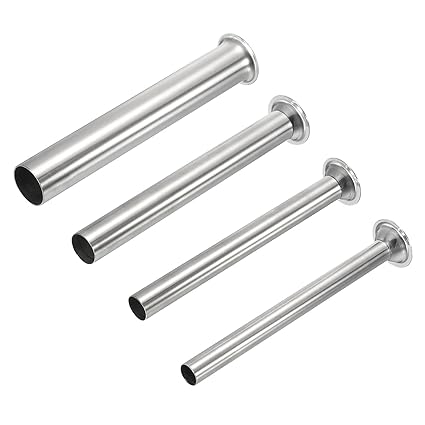 MECCANIXITY Meat Grinder Stainless Steel Stuffing Tube 15mm 19mm 22mm 28mm for Meat Grinder, Stand Mixer, 1 Set