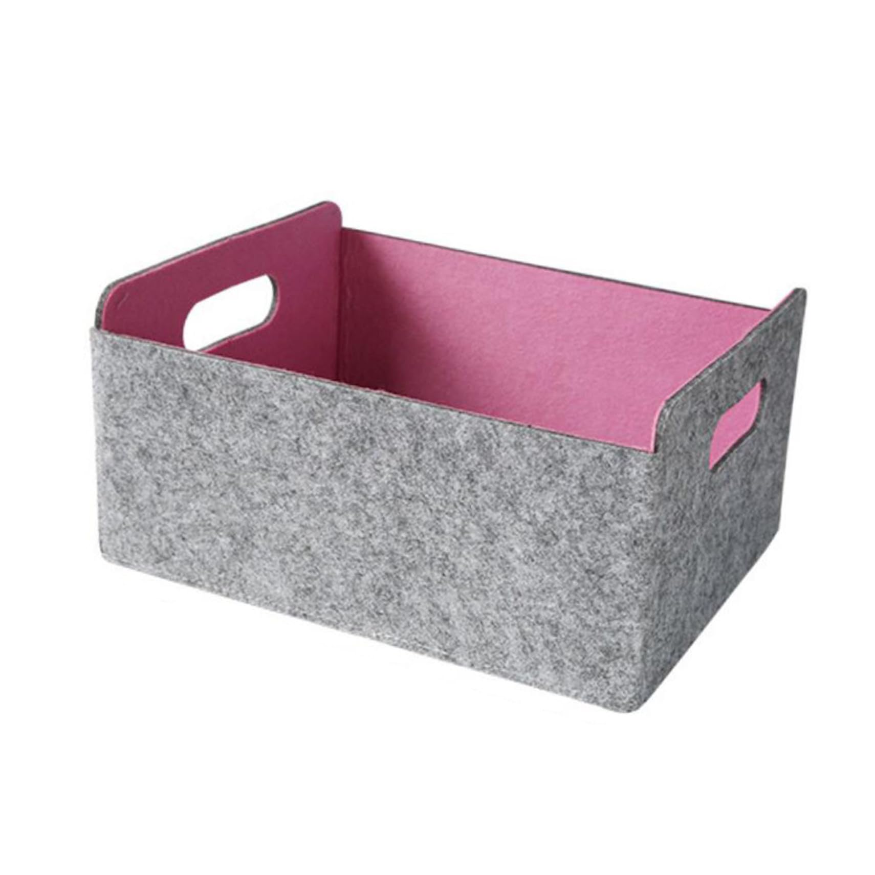 OUNONA Cesta De Almacenamiento De Fieltro Organizador Plegable Para Artículos Del Hogar Cesta Para Almacenaje Dormitorio o Sala De Estar