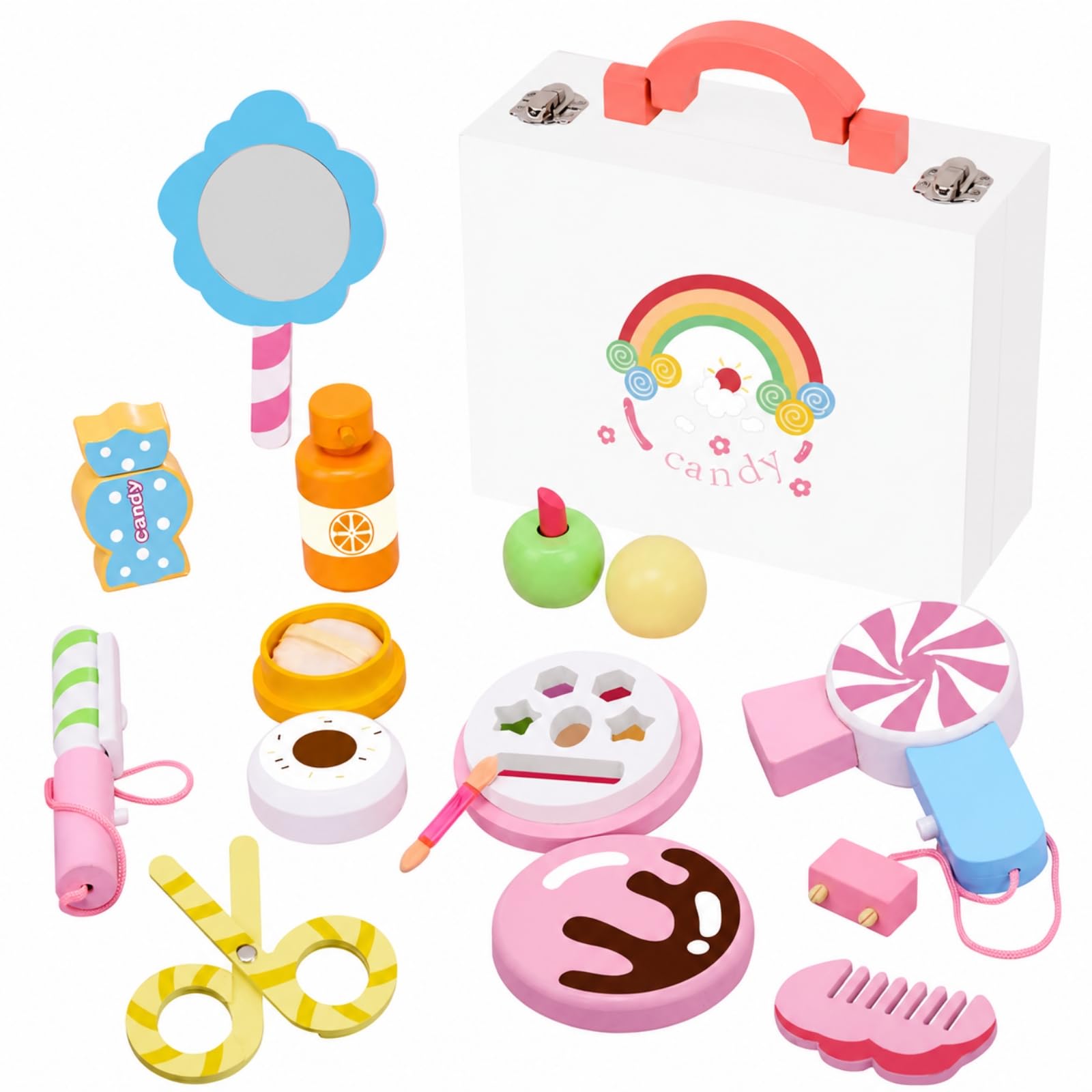 Set Cosméticos Imitación Creativo | Compacto, Juego Maquillaje Imitación, para Fiestas Infantiles