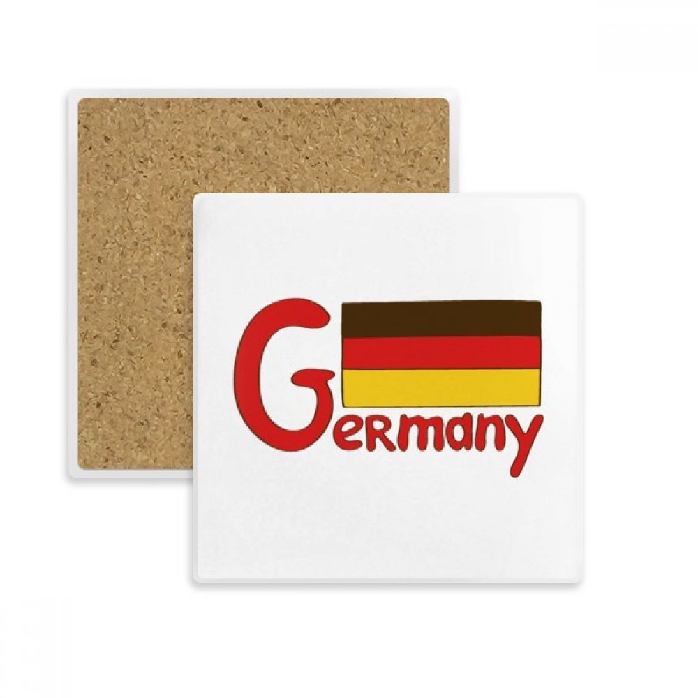 Porte de pierre pour le cadeau absorbent dessous de verre tasse Allemagne motif