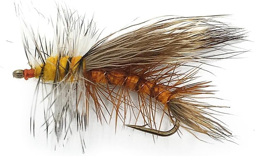 Stimulator Orange Fly Fishing Flies - 1 Dozen. Trout Flies