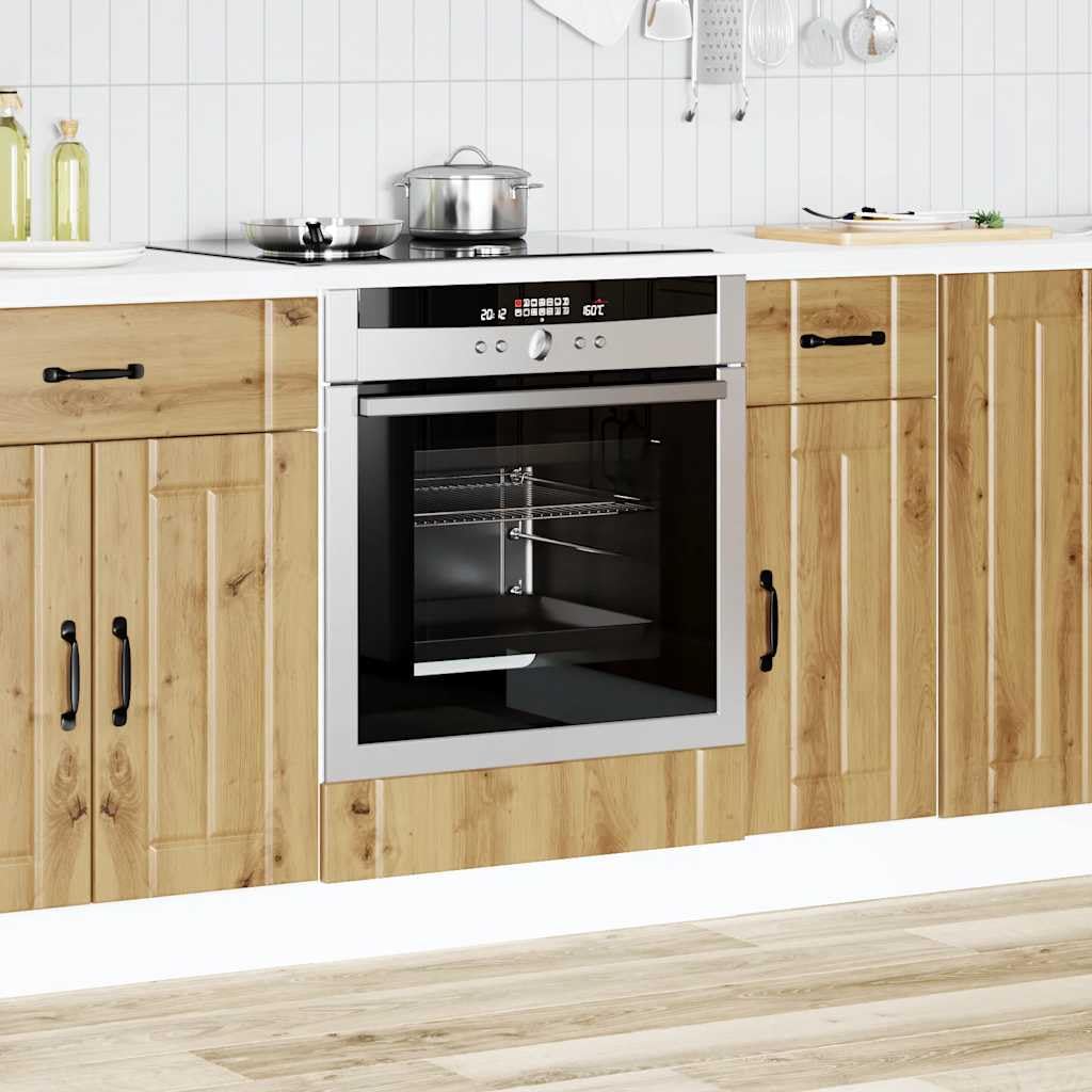 vidaXL Armoire de Four Lucca chêne Artisanal Bois ingénierie