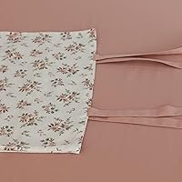 Vista 2 de Fundas de almohada de flores rosadas, 2 piezas, fundas de almohada de cama florales con elegantes lazos, 100% algodón, fundas de almohada estándar