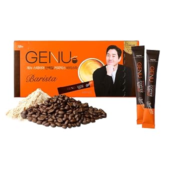 GENU Healthy Instant Coffee, Single Packets - Baristar Blend with Protein 20 Count
