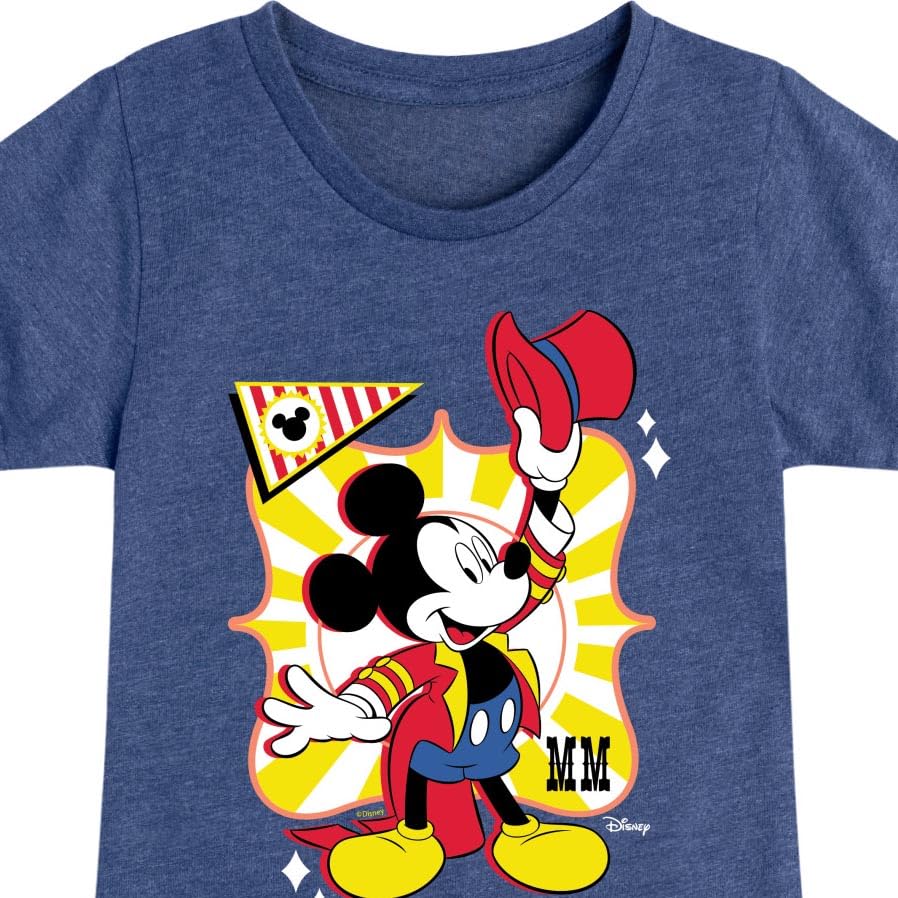 Disney - Birthday - Ring Master Mickey - Toddler & Youth Girls Short Sleeve Graphic T-Shirt3