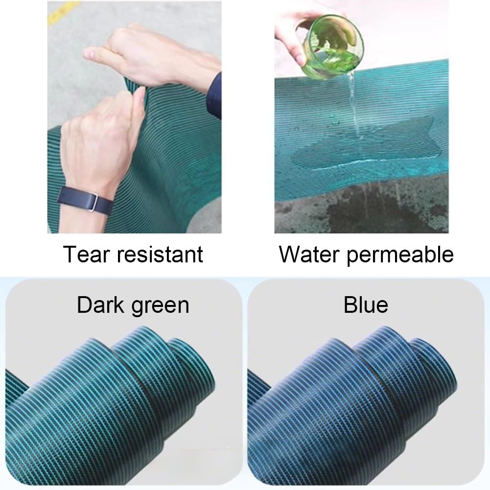 Cubierta de seguridad para piscina, protector de malla permeable con anclajes para piscinas enterradas