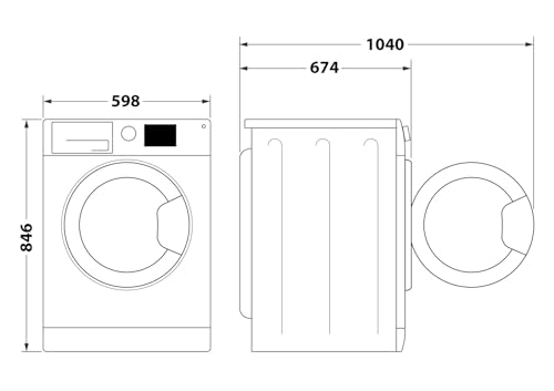 Bauknecht BT 9RC WS Wärmepumpentrockner, 9 kg, Precision Dry – Intelligentes Trocknen, Adaptive Dry, HomeWhiz App, Startzeitvorwahl und Restzeitanzeige, Weiß