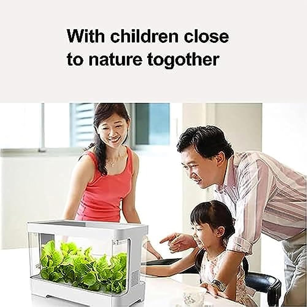 Kits de cultivo hidropónico, kit de jardín de hierbas para interiores de 30 cápsulas, sistema de cultivo acuapónico con luz LED de 20 W, kits de germinación con temporizador automático, tanque de agua