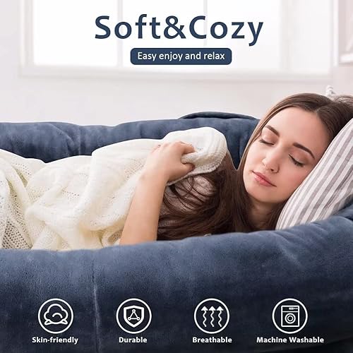 Miniatura 5 de Cama humana para perro, cama gigante para perros de 67 x 38 x 12 pulgadas, para adultos y mascotas, cama para perros humanos para personas, cama