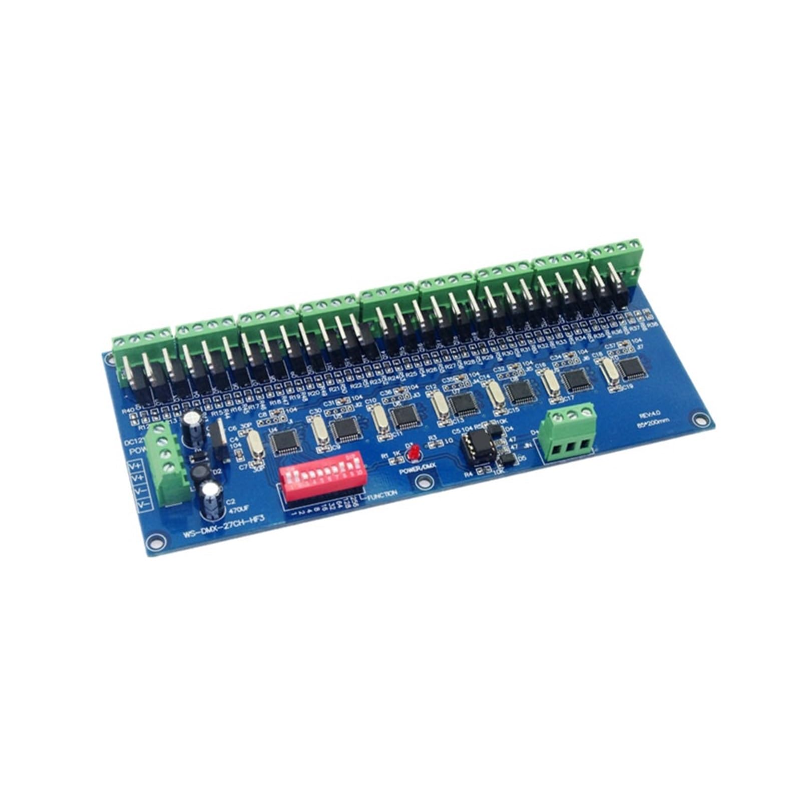 Décodeur DMX512 pour éclairage LED 27CH HF3 avec gestion multi-tension 5V à 36V