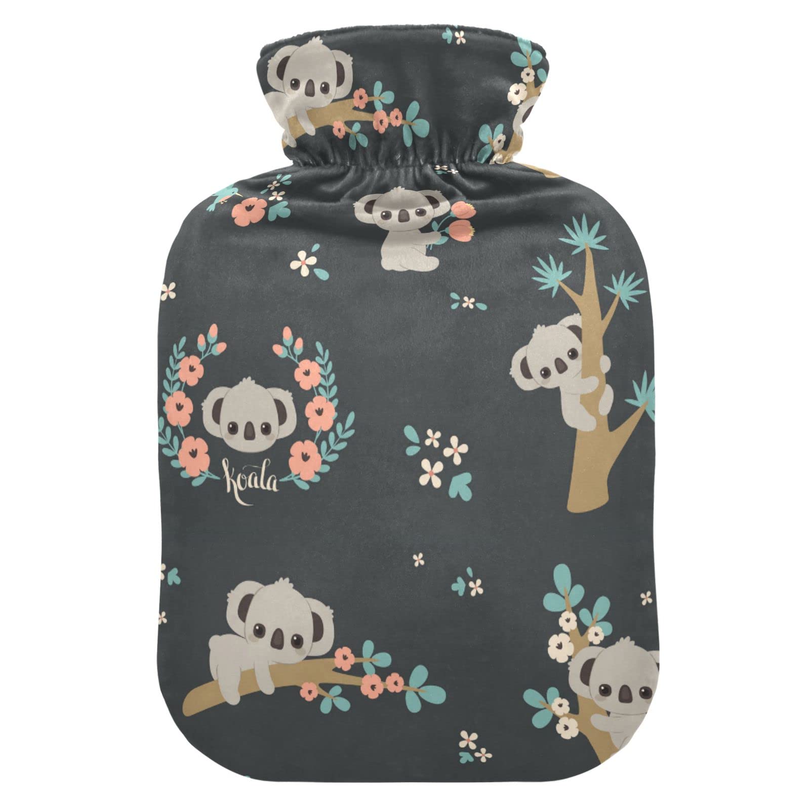 Cute Koala Floral Hot Water Bottle With Cover Hot Water