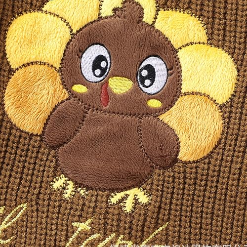 Newborn Baby Chunky Knitted Sweater Baby Boys Girls Crewneck Pumpkin Sweatshirt Halloween Pullover Fall Winter Clothes4