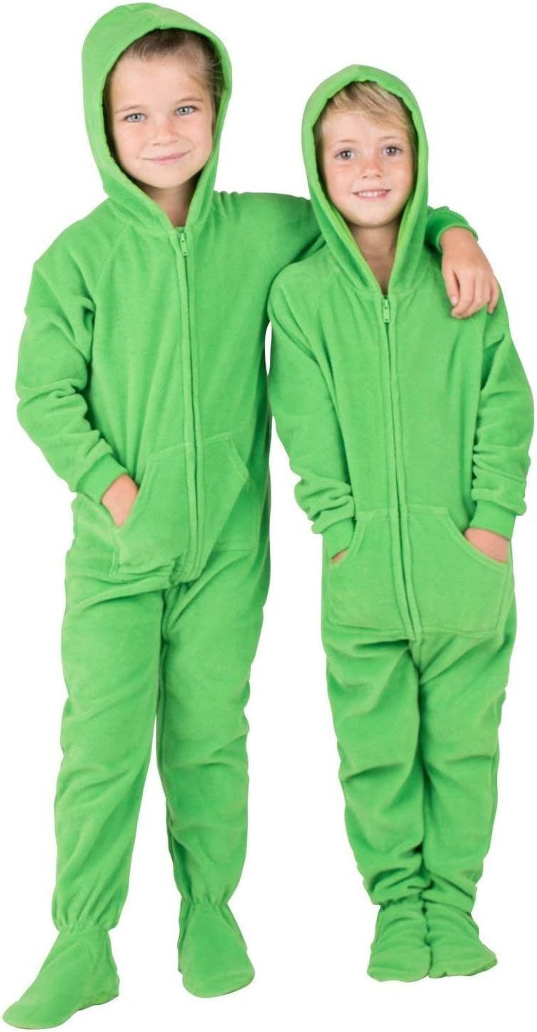 Footed Pajamas - Family Matching Hoodie One Pieces | One Piece Boys, Girls, Men, Women Pjs and Pets Sweaters | Unisex - Image 5