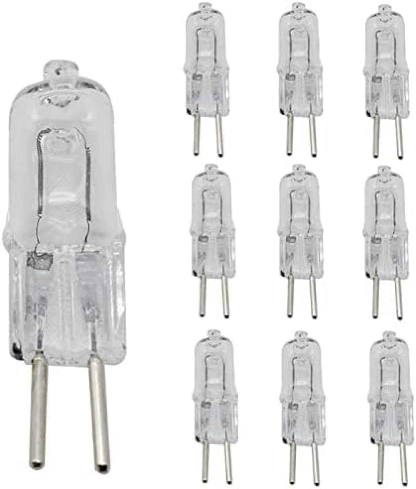 Fengyan Home Bulbs 50 Teile/los Halogenlampen 30 W G4 DC 12 V AC 220 V 230 V 240 V Halogenglühlampen Glas Kleiner Körper 360 Grad Warmweiß Haushaltslampe, DC12V 30W