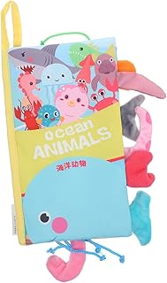 SECFOU Livro De Pano De Cauda Brinquedos De Animais Para Crianças Brinquedos De Viagem Para Crianças Livro De Pano De Bebê Livro De Pano Infantil Brinquedos De Viagem Para Avião Bebê