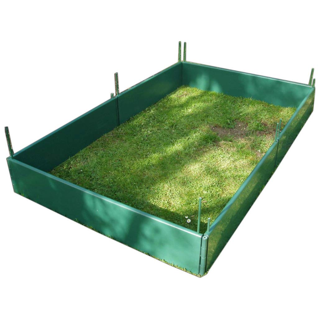 Gardenskill Green Raised Bed – Raised Vegetable Bed Kit And Garden Planter For Flowers Herbs Veg Fruit (3.75M X 1.25M X 250Mm High, )