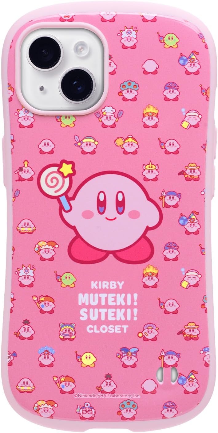 iFace First Class Kirby iPhone 14 Case (Kirby/CLOSET) [iPhone 14 Smartphone Case iPhone14 Cover Shockproof Strap Hole]