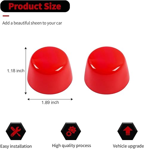 Miniatura 5 de Moldura de cubierta de goma para capó del motor, accesorios de decoración para Jeep Wrangler JK JKU 2007-2018, Rojo