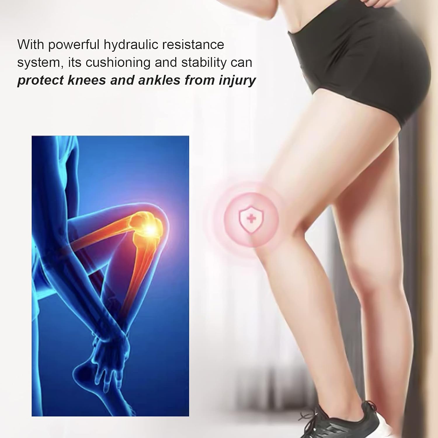 POCREATION Stepper with Resistance Bands, Portable Stepping Machine LCD Display Fitness Stepper Exercise Equipment with Anti‑Slip Mat for Home Gym Office (Black) : Sports & Outdoors