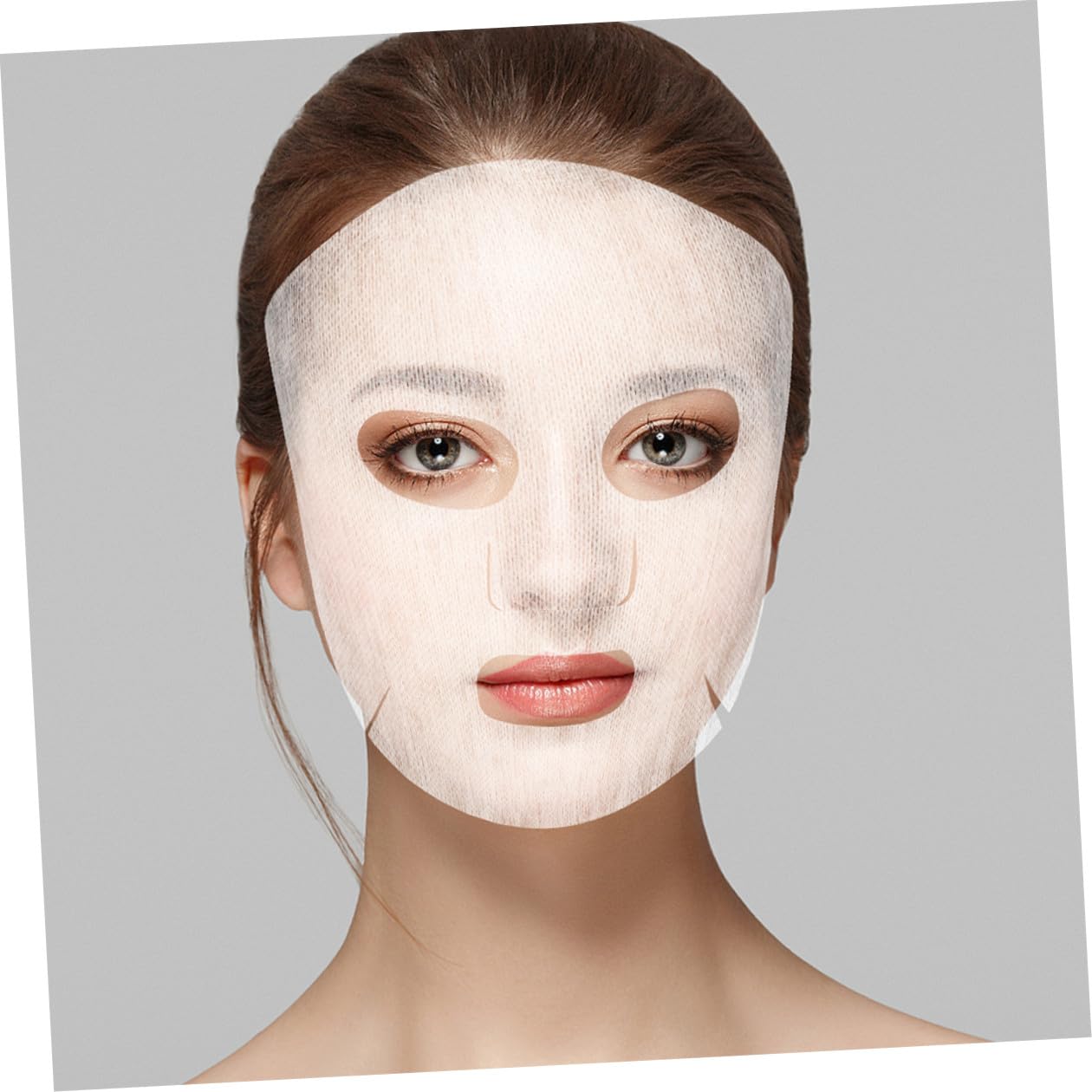 Beaupretty 100pcs White Gauze Facial Mask Sheets for DIY Skincare Home Spa Beauty Treatment Soft Breathable Material with Strong Absorption for Teens and Facial Moisturizing Care