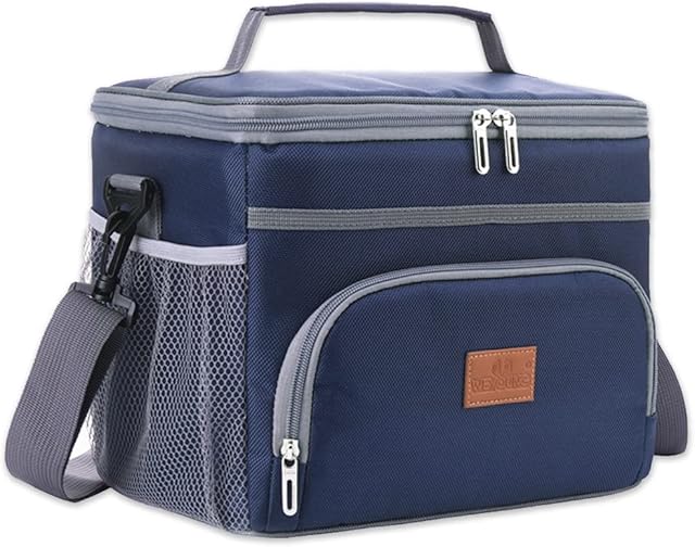 Zeroall Soft Cooler Bag, 15L 24 Cans Insulated Picnic Lunch Bag Collapsible Waterproof with Hard Liner Suit for Shopping Picnic School Camping Beach Hiking Cooler