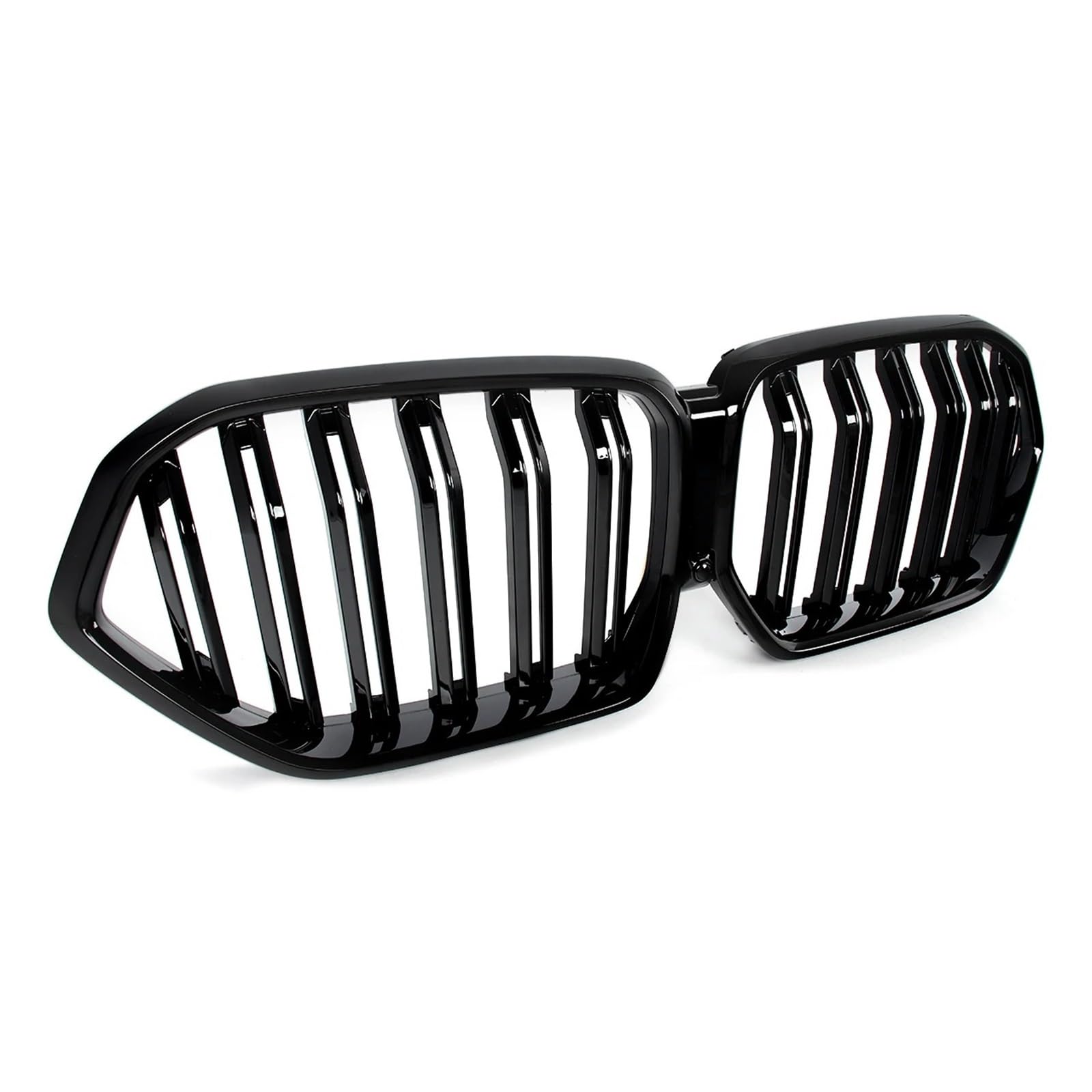 Griglia Anteriore Auto Per BMW Per X6 G06 X6M F96 2020-2023 Griglia Anteriore A Doppio Rene Nera Lucida Paraurti