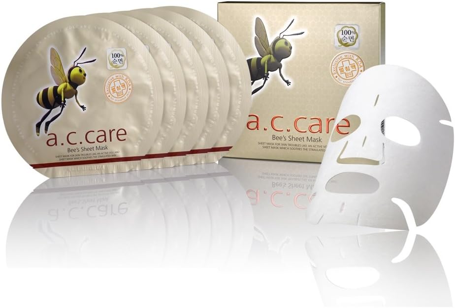 Omar Sharif A.C.Care Bee's Sheet Mask - 5pcs