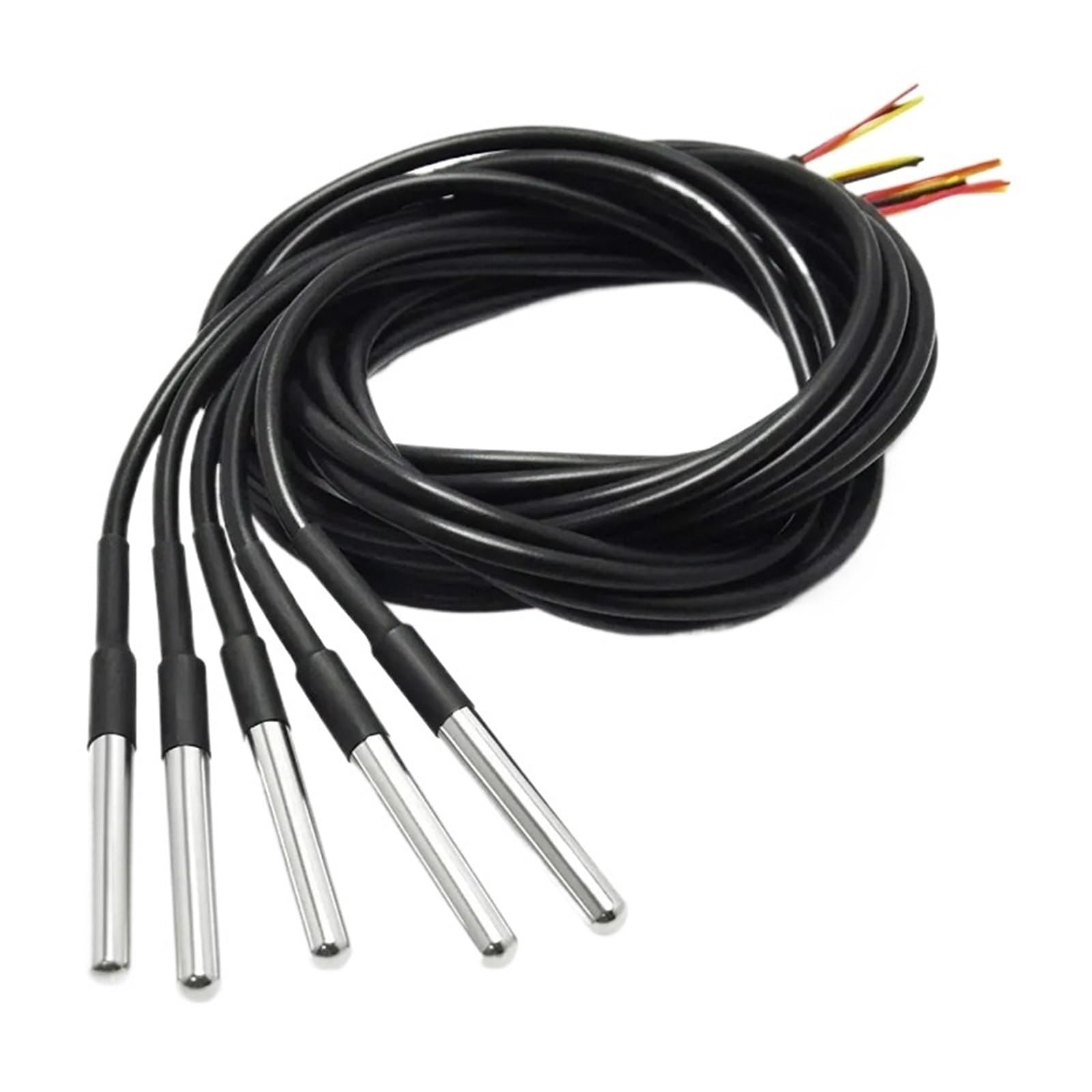 QfUxYYSLD 1pcs DS18B Waterproof Temperature Sensor Screwed with Cable 1m 2m 3m 4m 5m Stainless Steel Package(DS18B20 2m 1pcs)