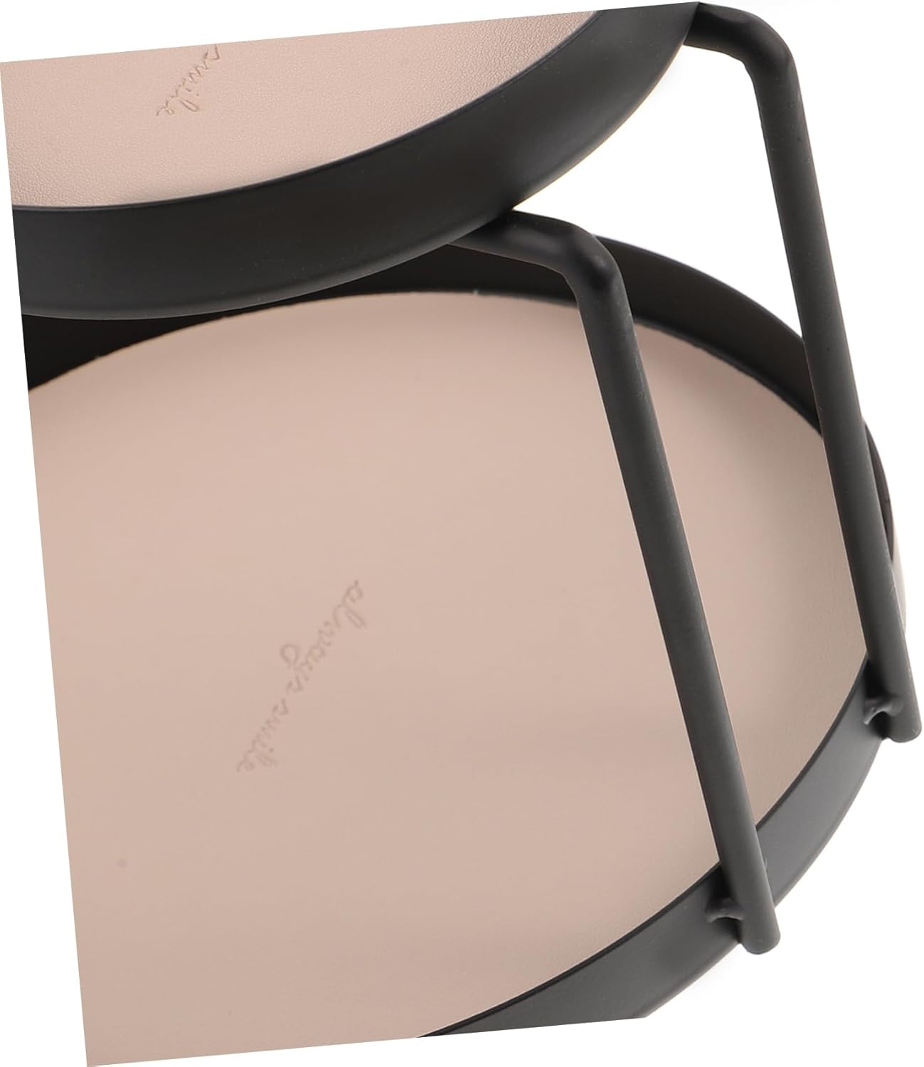 Makeup Jewelry Tray Double Layer Storage Rack Perfume Organizer for Vanity Desktop Display Tray