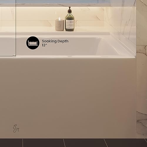 Miniatura 173 de Voltaire - Bañera de 54 x 30 pulgadas para desagüe con delantal BLANCO BRILLO