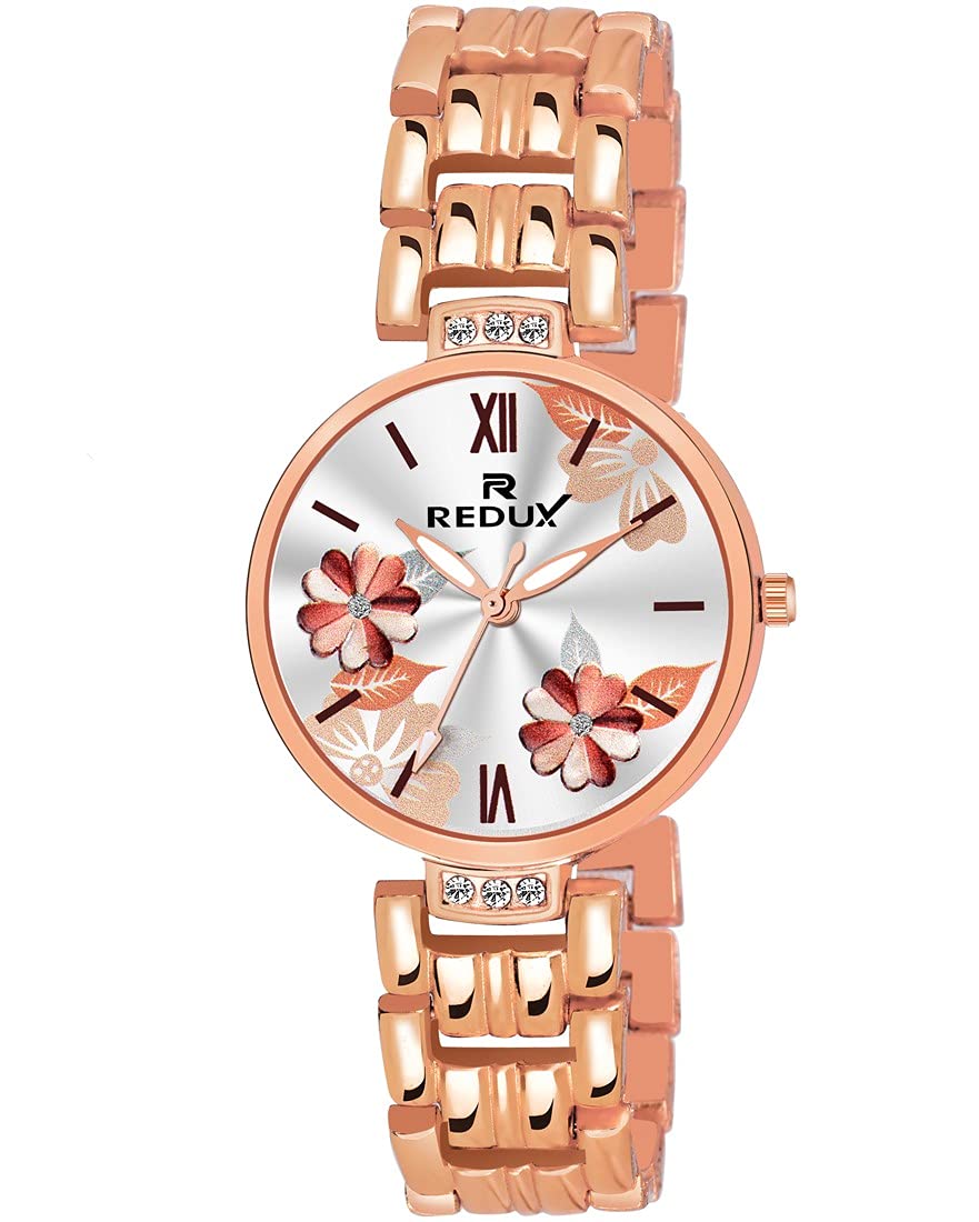 REDUX GW-209 Flower Silver Dial Analogue Watch for Womens & Girls (B09DY1X65N) Amazon Price History, Amazon Price Tracker