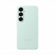 Samsung Silicone Case cover colorata in silicone per Galaxy S25, Mint