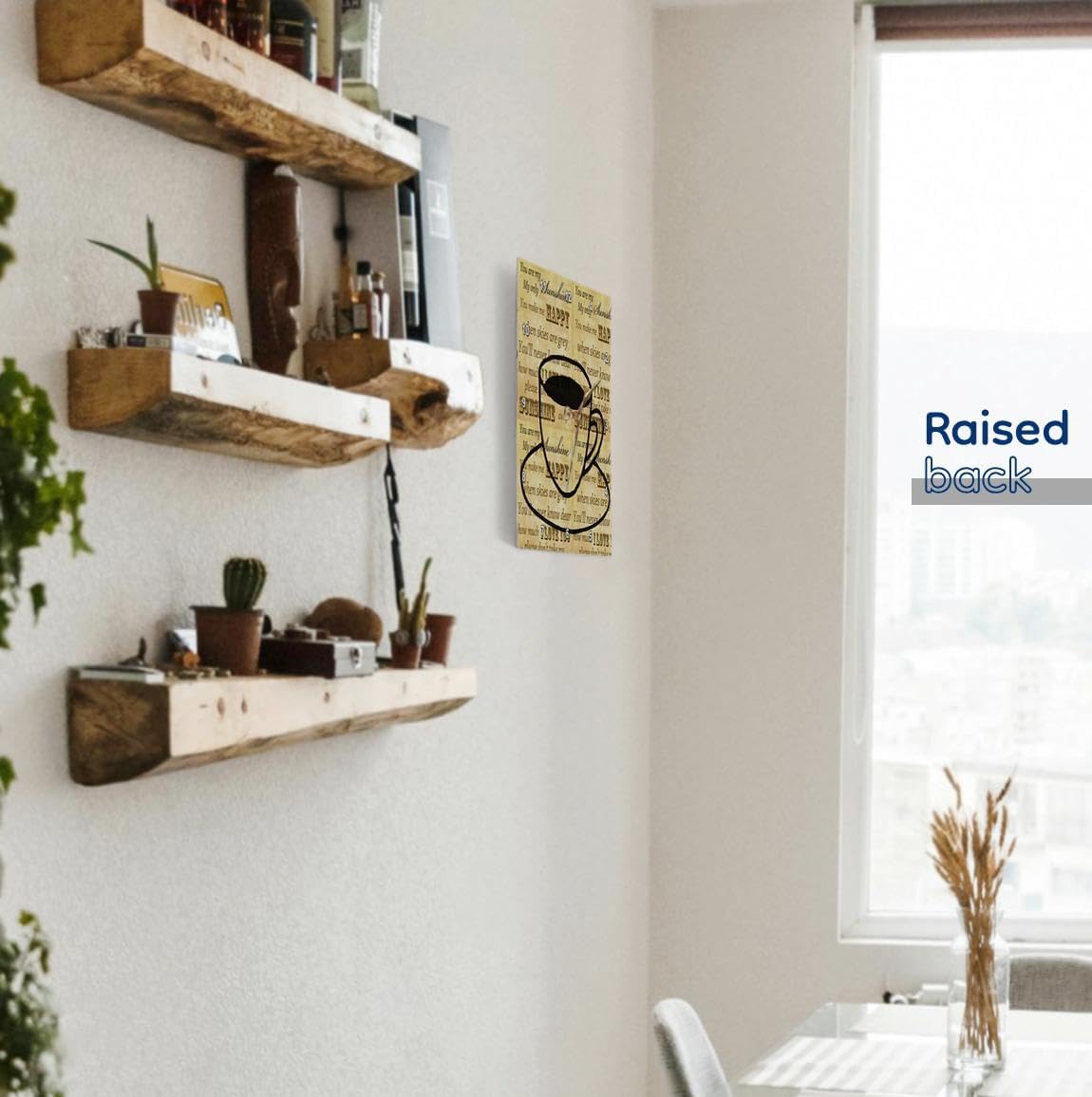 3dRose Wall Clock Silent - 15 inch - Coffee Art Inspirational You are My Sunshine - PS Inspirations