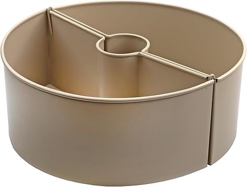 Vista 10 de AuldHome Design Maceta de sombrilla para mesa de patio con agujero para sombrilla (blanco)