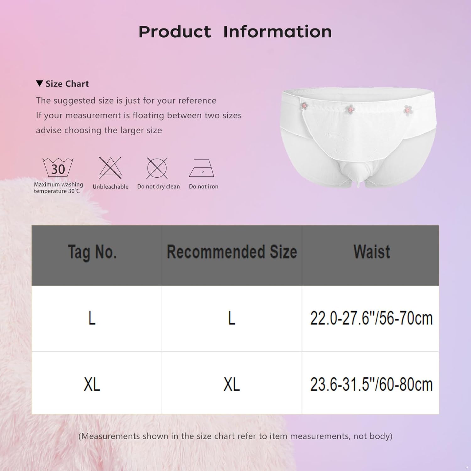 FEESHOW Sissy Mesh Briefs for Men Ruffled Trim Flower Bulge Pouch Sheer Japanese Sweetheart Lingerie