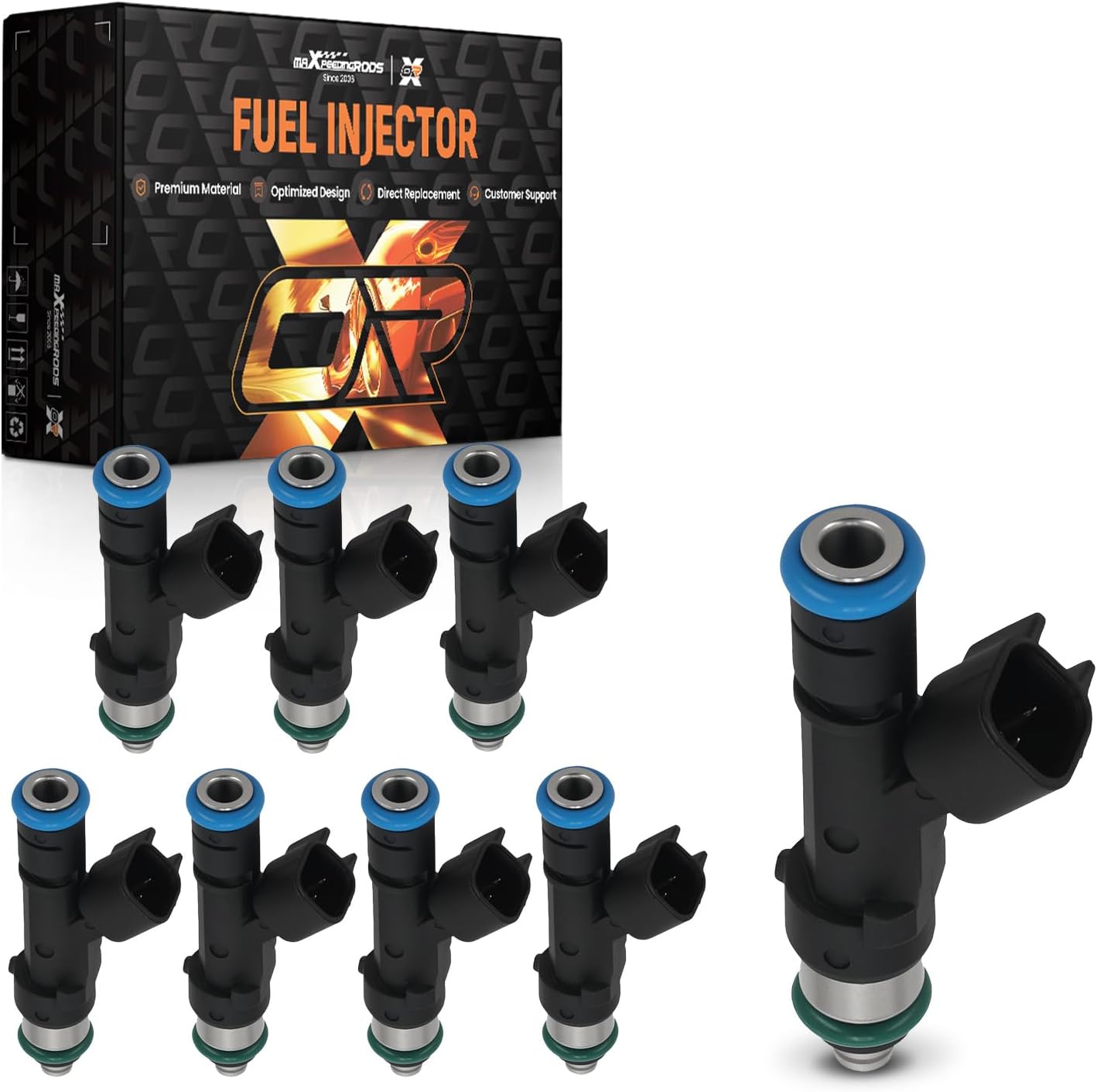 maXpeedingrods 8PCS Fuel Injectors 4 Holes for Ford F-150 Expedition 5.4L 2009-2014, for Lincoln Navigator 5.4L 2009-2014, Replaces 0280158174, FJ1003, 9L3Z9F593B
