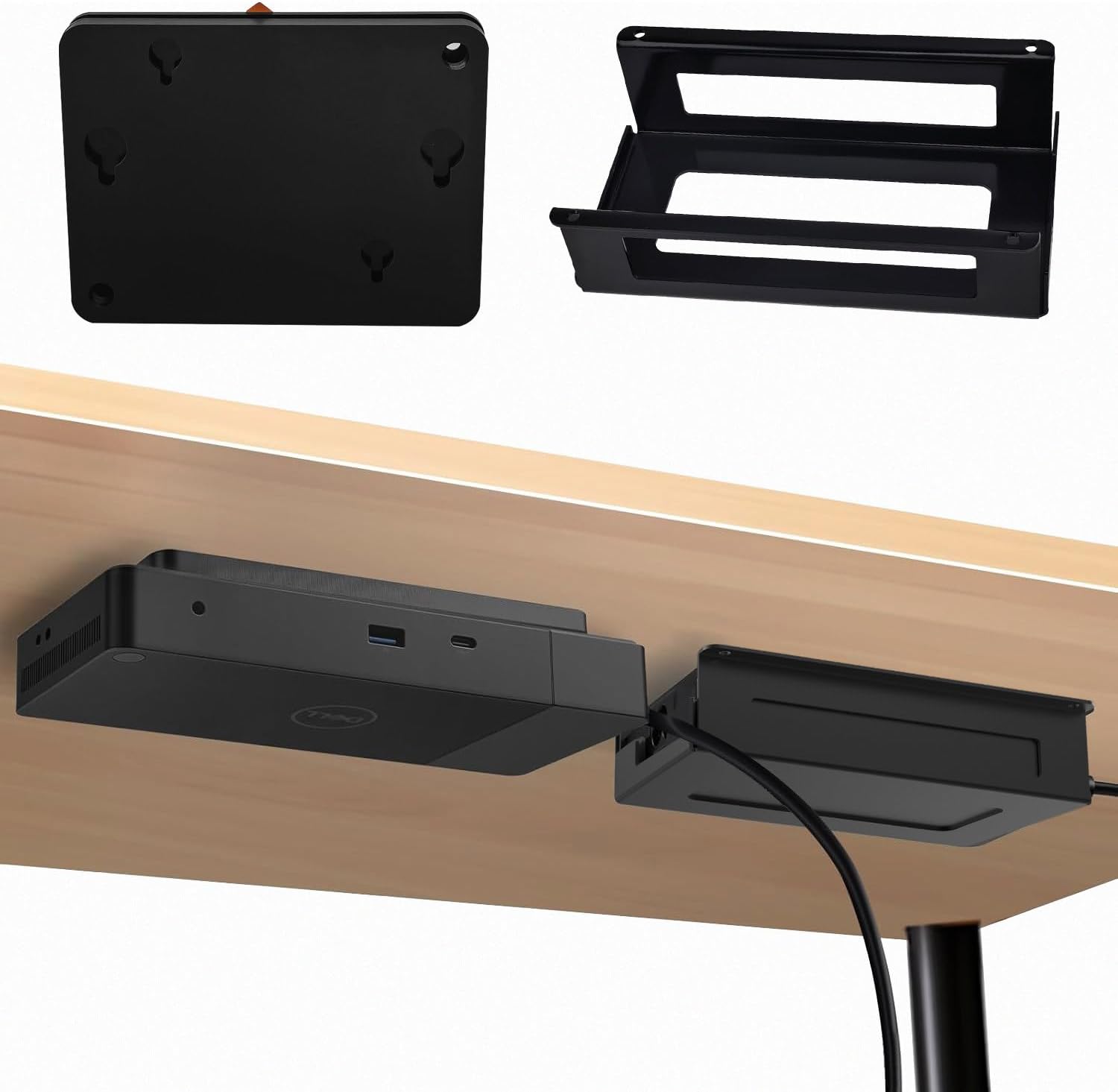 IFCASE Under Desk/Wall Mount for Dell Docking Station (Black)