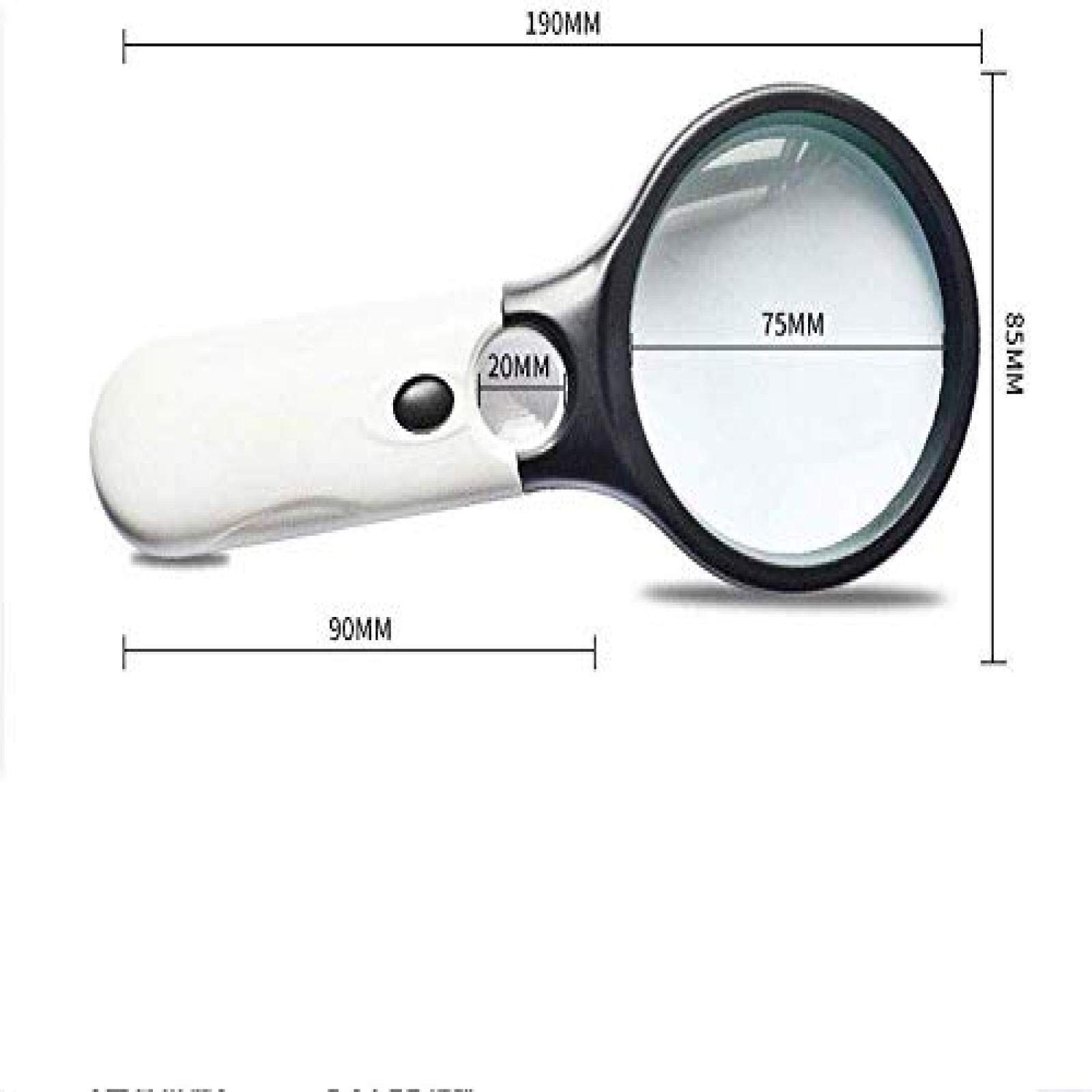 拡大鏡 ルーペ Amazon | 池田レンズ工業 虫眼鏡 拡大鏡 ライト付 90 LM-90 2.5