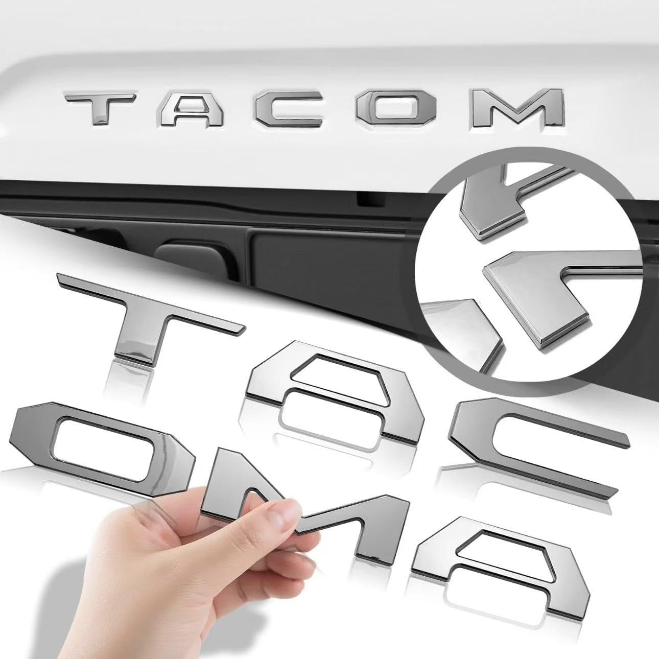 F-150 Tailgate Insert Letters; Matte Black (18-20 F-150 W/o Tailgate - Foto 2