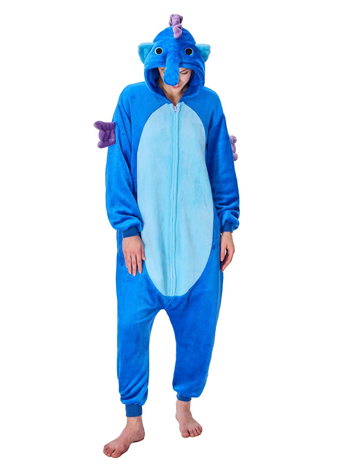 NEWCOSPLAY Unisex Adult Onesie Pajamas Animal One Piece Costume Cosplay Sleepwear