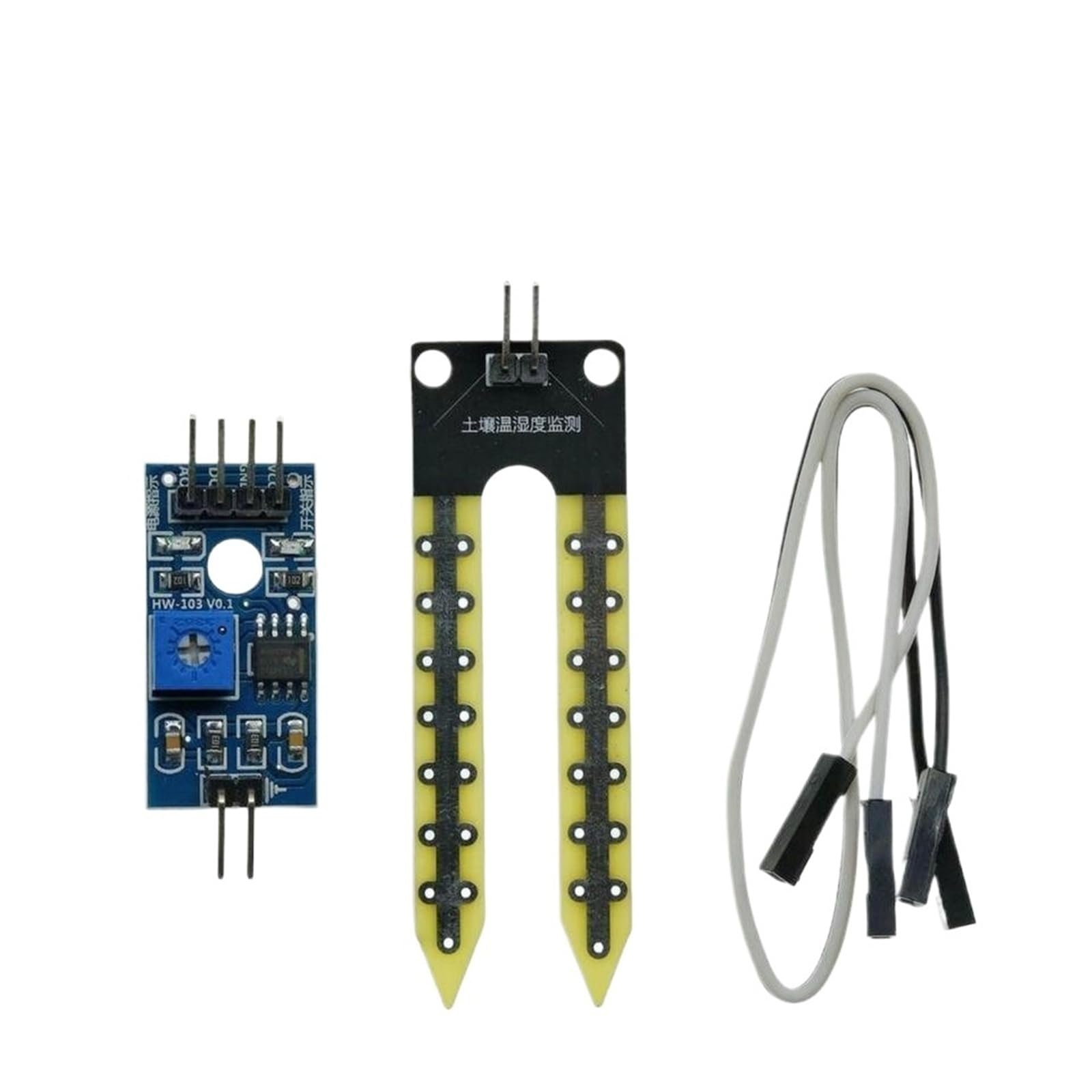 Módulo sensor capacitivo de humedad del suelo/Módulo de control de relé con pantalla digital de humedad del suelo Riego automático(5V Soil Relay)